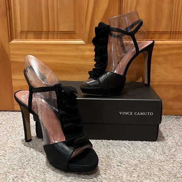 Vince Camuto Miston Ruffle Heels - Picture 5 of 12